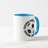 Großer Text HELLBLAU Combo 11oz Benutzerdefinierte Tasse (VorderseiteRechts)