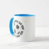 Großer Text HELLBLAU Combo 11oz Benutzerdefinierte Tasse (Vorderseite Links)