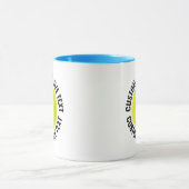 Großer Text HELLBLAU Combo 11oz Custom Pickleball Tasse (Zentrum)