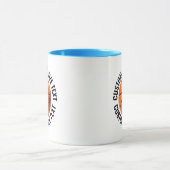 Großer Text HELLBLAU Combo 11oz Individueller Bask Tasse (Zentrum)