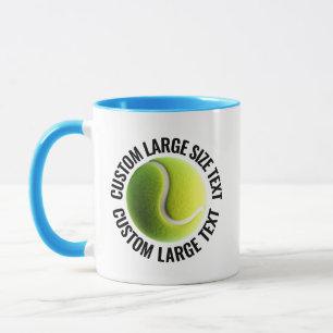 Großer Text HELLBLAU Combo 11oz Individueller Tenn Tasse