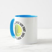 Großer Text HELLBLAU Combo 11oz Individueller Tenn Tasse (Vorderseite Links)