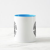 Großer Text HELLBLAU Combo 325ml Custom 8 Ball Tasse (Zentrum)