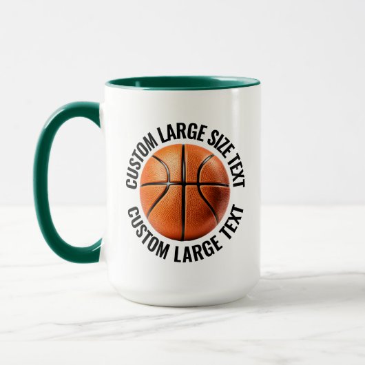 Großer Text HUN. GREEN Combo 15oz Individueller Ba Tasse (Links)