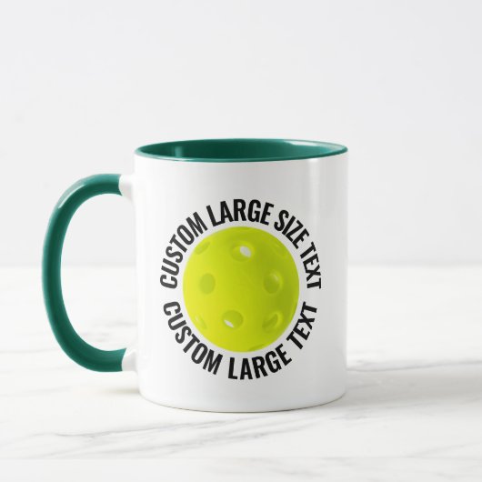 Großer Text HUN. GRÜN Combo 11oz Individueller Pic Tasse (Links)