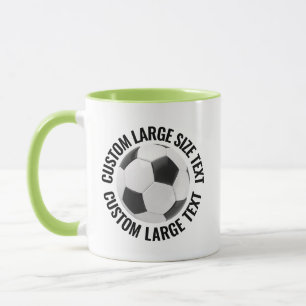 Großer Text LIME GRÜN Combo 11oz Benutzerdefiniert Tasse
