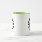 Großer Text LIME GRÜN Combo 11oz Custom Golf Tasse (Zentrum)