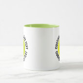 Großer Text LIME GRÜN Combo 11oz Individueller Pic Tasse (Zentrum)