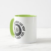 Großer Text LIME GRÜN Combo 325ml Custom 8 Ball Tasse (Vorderseite Links)