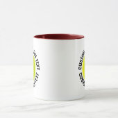 Großer Text MAROON Combo 11oz Custom Pickleball Tasse (Zentrum)