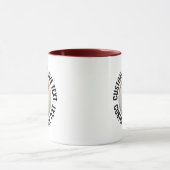 Großer Text MAROON Combo 11oz Individueller Baseba Tasse (Zentrum)