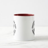 Großer Text MAROON Combo 11oz Individueller Fußbal Tasse (Zentrum)