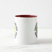 Großer Text MAROON Combo 11oz Individueller Tennis Tasse (Zentrum)