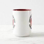 Großer Text MAROON Combo 15oz Custom Cricket Tasse (Zentrum)
