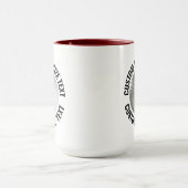 Großer Text MAROON Kombi 425g Custom Golf Tasse (Zentrum)