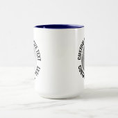 Großer Text NAVY BLAU Combo 15oz Custom Golf Tasse (Zentrum)