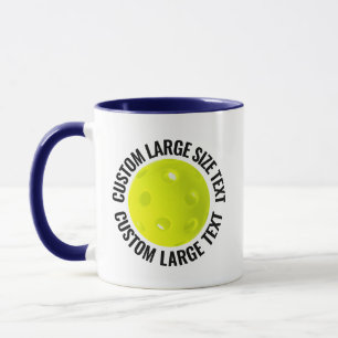 Großer Text NAVY BLAU Kombination 11oz Individuell Tasse
