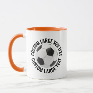 Großer Text ORANGE Combo 11oz Benutzerdefinierter Tasse