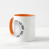 Großer Text ORANGE Combo 11oz Custom Golf Tasse (Vorderseite Links)