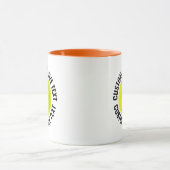 Großer Text ORANGE Combo 11oz Custom Pickleball Tasse (Zentrum)