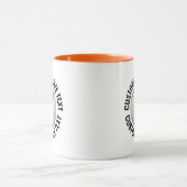 Großer Text ORANGE Combo 11oz Individueller Baseba Tasse (Zentrum)