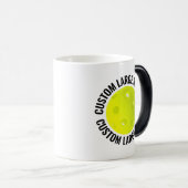 Großer Text & Pickleball 11oz Individuell Wärme ve Verwandlungstasse (VorderseiteRechts)