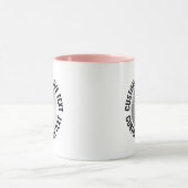 Großer Text PINK Combo 11oz Custom Golf Tasse (Zentrum)