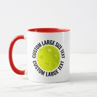 Großer Text ROT Combo 11oz Individueller Picklebal Tasse