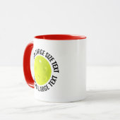 Großer Text ROT Combo 11oz Individueller Picklebal Tasse (Vorderseite Links)