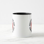 Großer Text SCHWARZ Combo 11oz Custom Cricket Tasse (Zentrum)