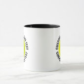 Großer Text SCHWARZ Combo 11oz Individueller Pickl Tasse (Zentrum)