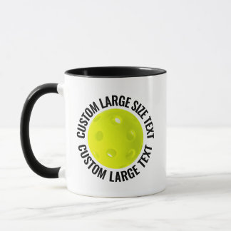 Großer Text SCHWARZ Combo 11oz Individueller Pickl Tasse