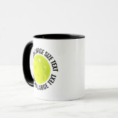 Großer Text SCHWARZ Combo 11oz Individueller Pickl Tasse (Vorderseite Links)