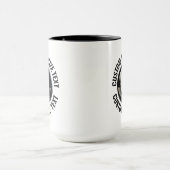 Großer Text SCHWARZ Combo 15oz Benutzerdefinierte Tasse (Zentrum)