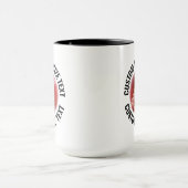 Großer Text SCHWARZ Combo 15oz Custom Cricket Tasse (Zentrum)