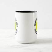 Großer Text SCHWARZ Combo 15oz Individuelles Pickl Tasse (Zentrum)