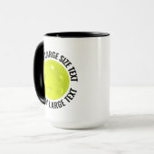 Großer Text SCHWARZ Combo 15oz Individuelles Pickl Tasse (Vorderseite Links)