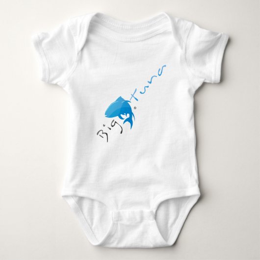 Großer Thunfisch - Säuglings-Strampler, weiß Baby Strampler (Vorderseite)