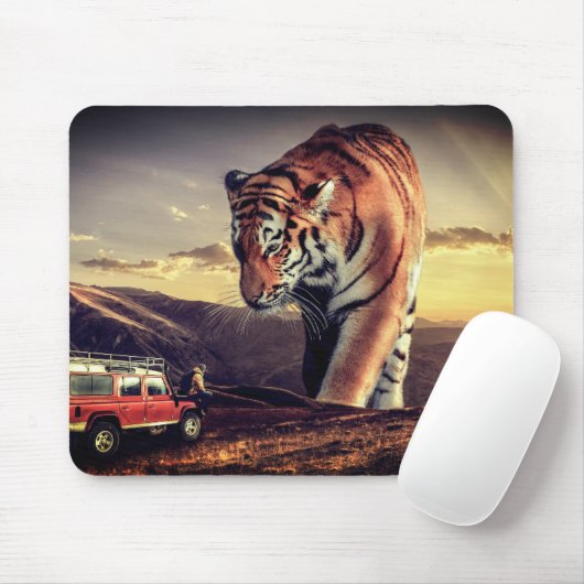 Großer Tiger Mousepad (Mit Mouse)