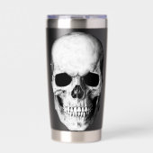 Großer Totenkopf Gothic Thermobecher (Vorderseite)