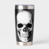Großer Totenkopf Gothic Thermobecher (Rückseite)