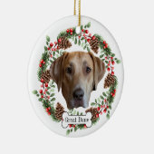 großer toter Hund Keramik Ornament (Rechts)