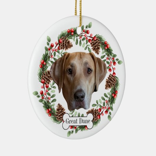 großer toter Hund Keramik Ornament (Rechts)