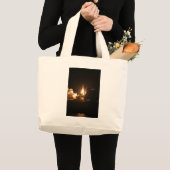 Großer Tragetasche mit Poster des nächtlichen Spac (Vorderseite (Produkt))