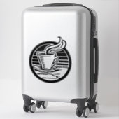Großer transparenter 14" × 14" Coffee-Logo-Aufkleb Aufkleber (Koffer)