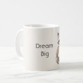 Großer Traum Waschbär Kaffeetasse (Vorderseite Links)