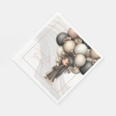 Großer Träumer Absolvent – Whimsical Mädchen  Serviette (Ecke)