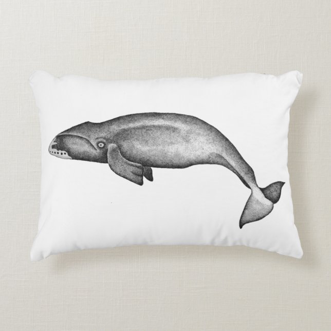 Großer Traumwal Dekokissen (Vorderseite)