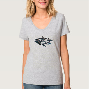 Großer Tümmler V-Ausschnitt T-Shirt