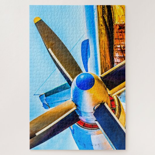 Großer Turboprop-Motor, Propeller Puzzle (Vertikal)